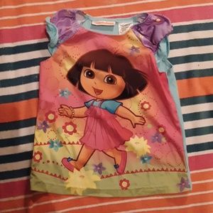 SOLDGirls 5t Nickelodeon Dora silk like shirt